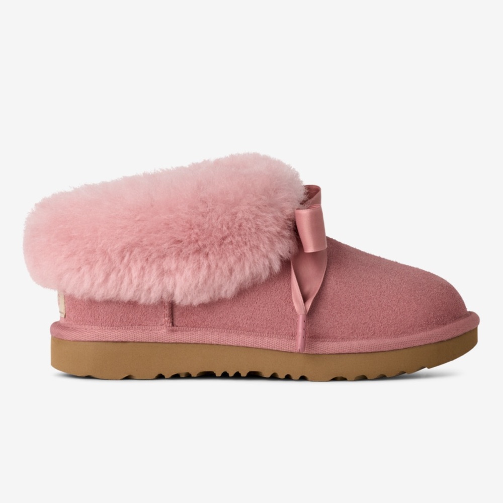 UGG Big Kids Bailey Slippers Pink Dawn